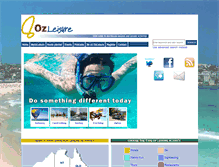 Tablet Screenshot of ozleisure.com.au